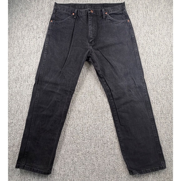 Wrangler Other - Wrangler Cowboy Cut Jeans Mens 36*x30 Black 13MWZWK Original Fit Straight Denim‎